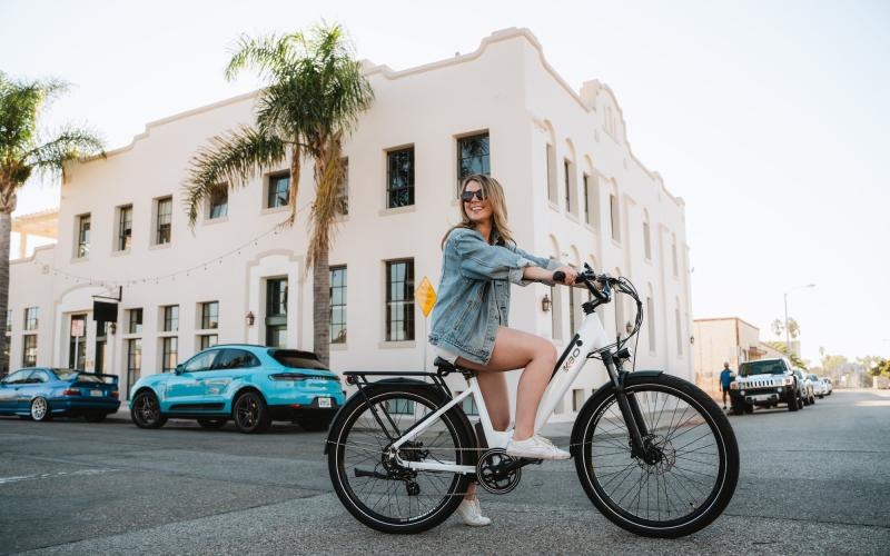 The essence of exceptional living a person on a bicycle